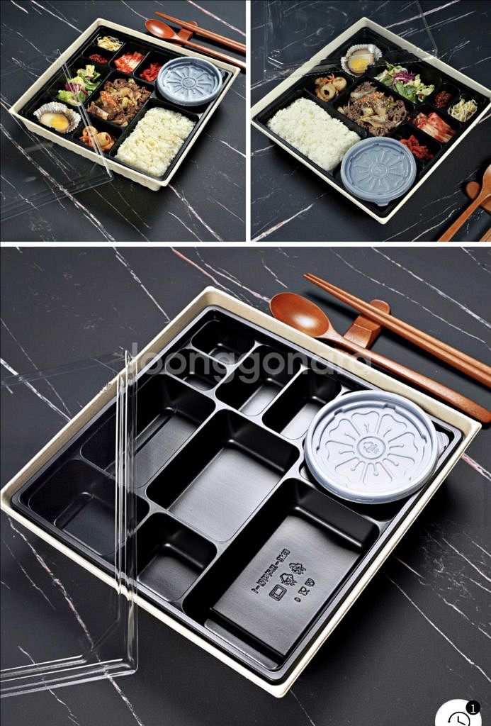 펄프 도시락 / 펄프 찬구성 포장 용기 판매합니다--0