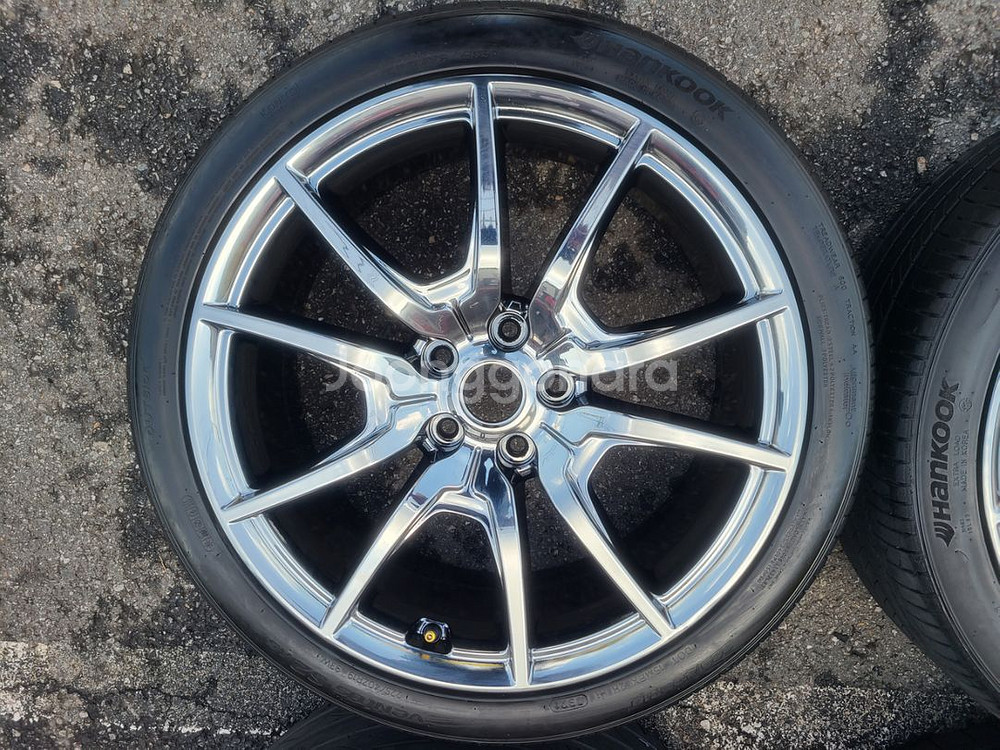 제네시스 G70 19인치 크롬 휠타이어 팝니다--1