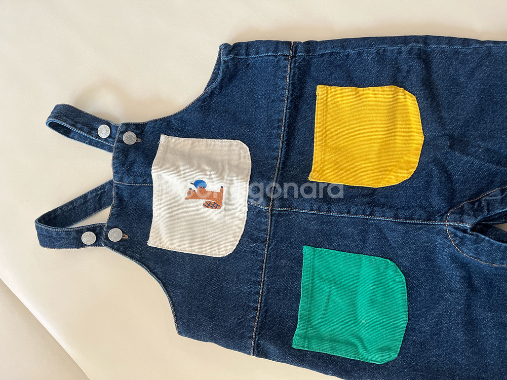 보보쇼즈 데님 오버롤 24m--4