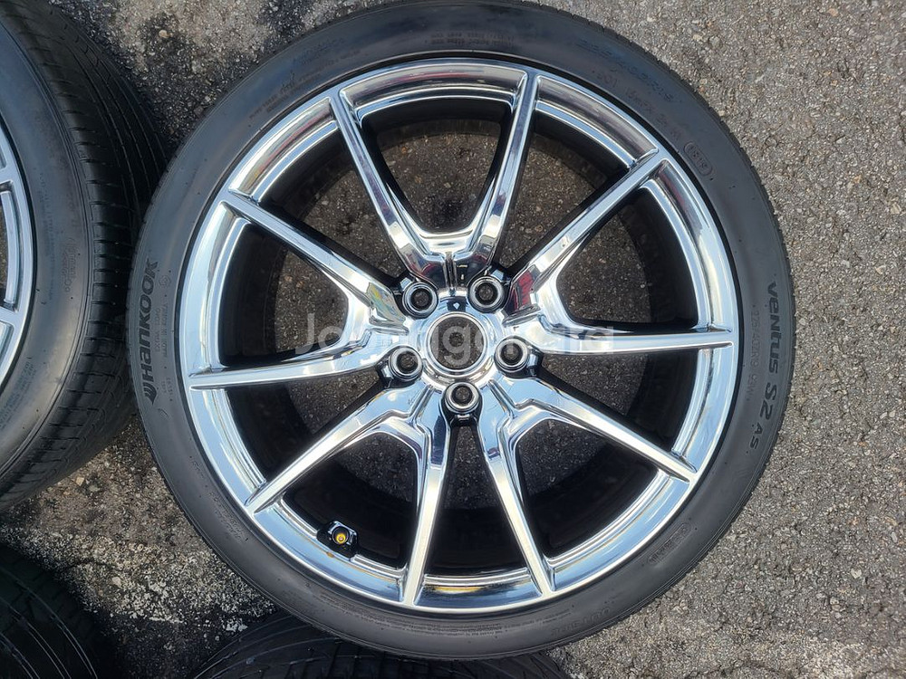 제네시스 G70 19인치 크롬 휠타이어 팝니다--4