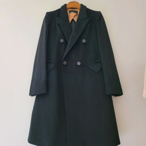한섬마인 캐시미어100 %더블버튼코트