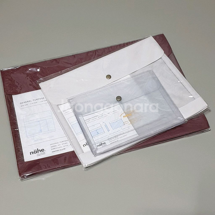 새상품) 하이타이드 nahe 파일 케이스 수납 파우치--6