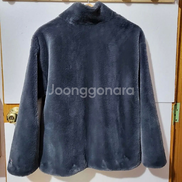 s급 휠라 밍크 퍼 코트 후리스자켓 L 95--3