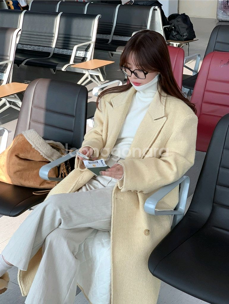 바이씨니 링구헤링본 코트--1