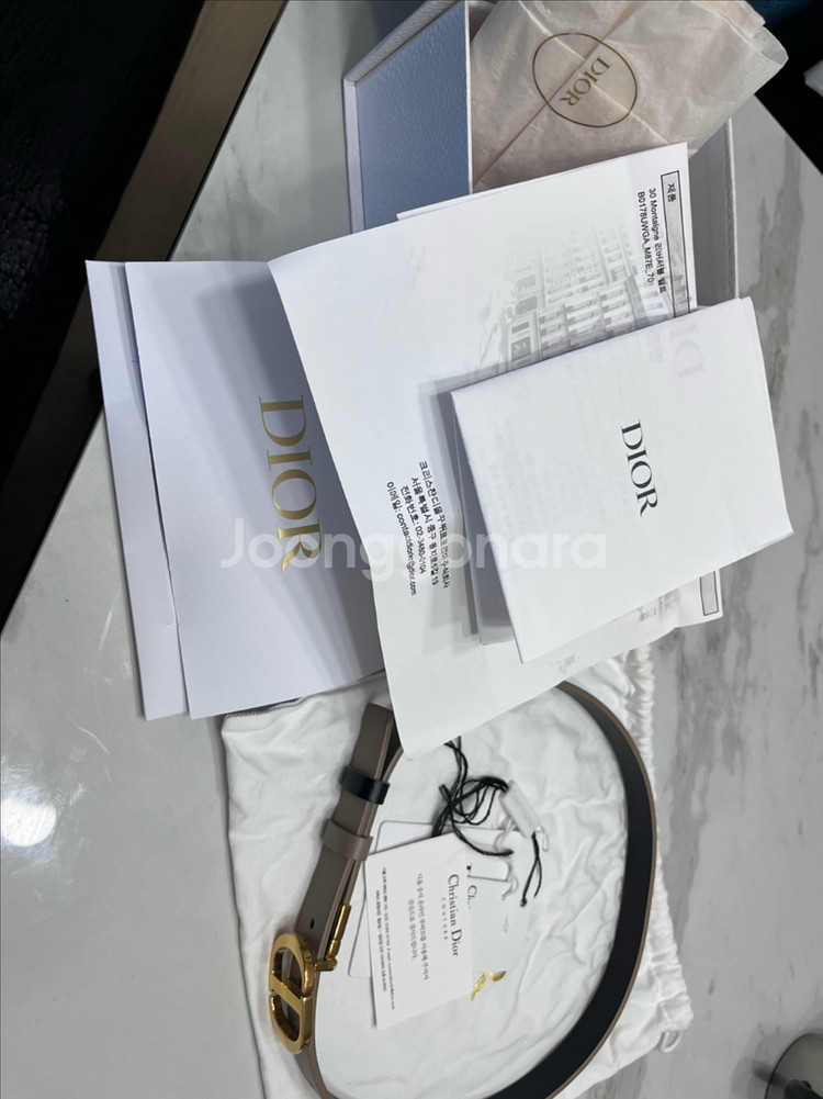 디올 리버서블 벨트 70 큰사이즈(75이상 교환희망)--3