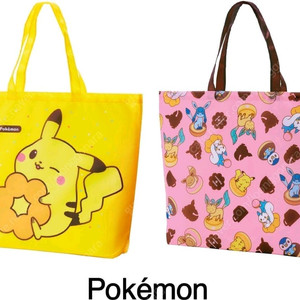 포켓몬스터 포켓몬 에코백 장바구니 피카츄 이브이 펭도리