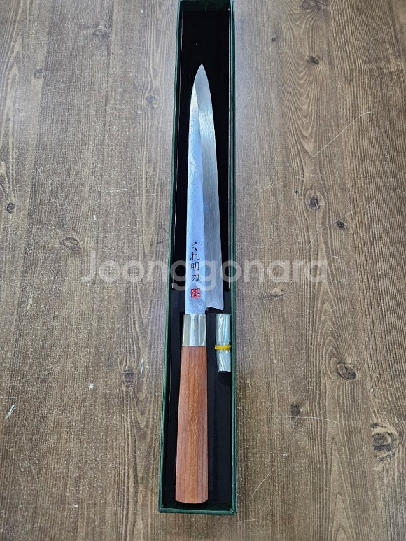 풍천도하이스강구레명도270mm 일식 전문 칼 세트 팔각우드손잡이 금장테두리 하이스 합금고탄소강--0