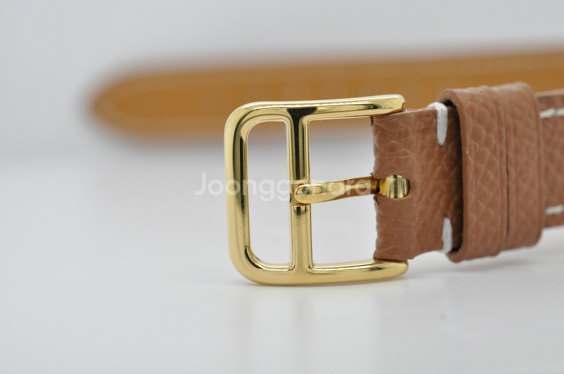 에르메스 H아워 금장 중고명품 손목시계 여성용 PM 사이즈 21mm 여성가죽시계--7