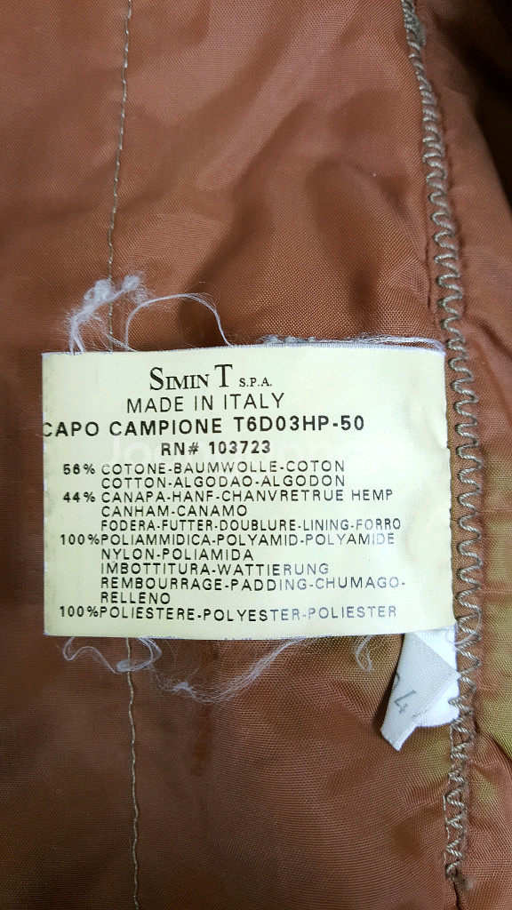 아르마니진스 곤색 면 누비 안감 남성 캐주얼 자켓--6