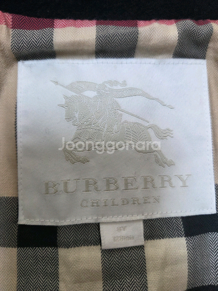 8Y 버버리키즈 캐시미어 혼방 코트--4