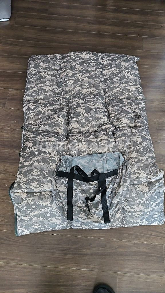 미군용 숙면대 ACU 디지털 카모 오리털 동계용 침낭1300g--1