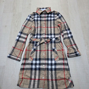 8Y 버버리키즈 체크 롱 원피스