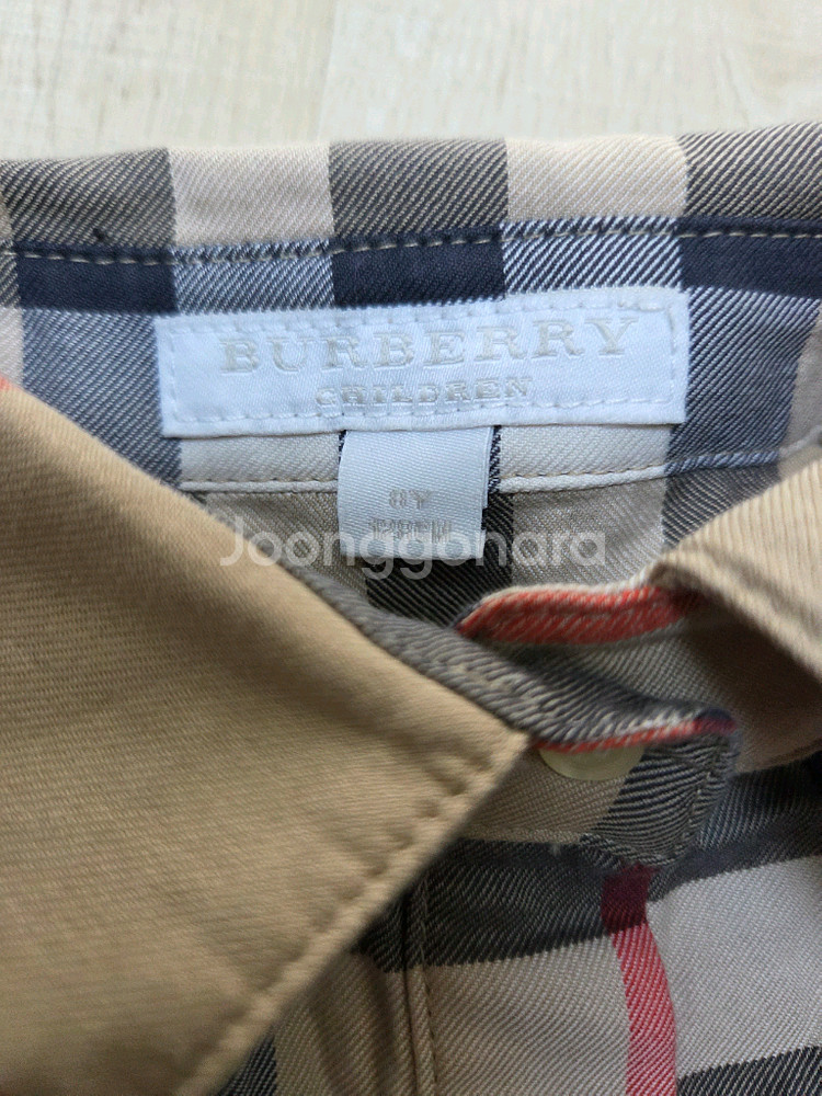8Y 버버리키즈 체크 롱 원피스--3
