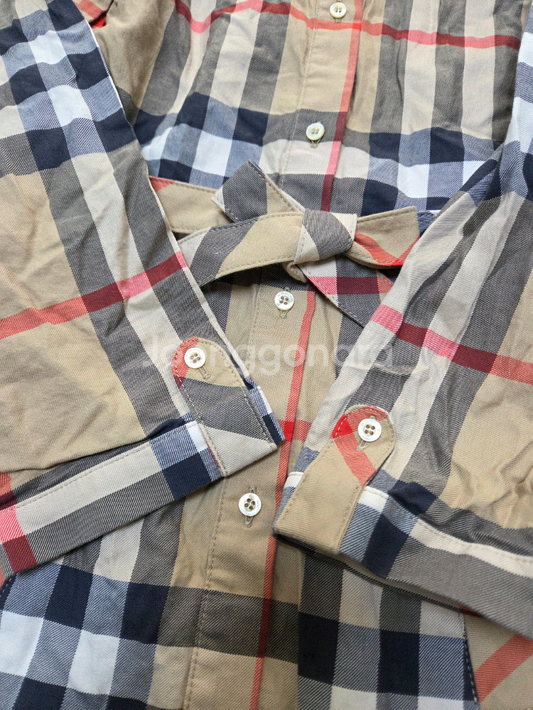 8Y 버버리키즈 체크 롱 원피스--2