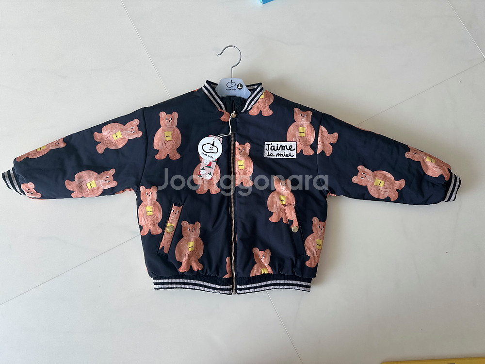 새상품) 리미떼두두 베어 리버서블 퍼점퍼 L--2