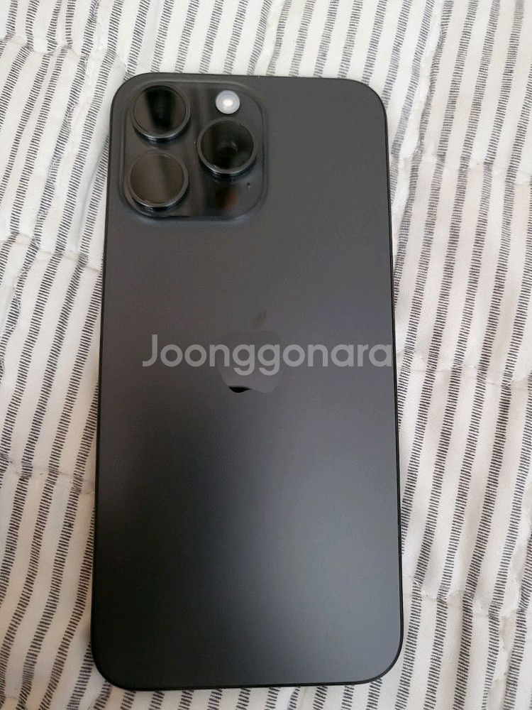 [리퍼미사용] 아이폰15프로맥스 256 블랙티타늄--0