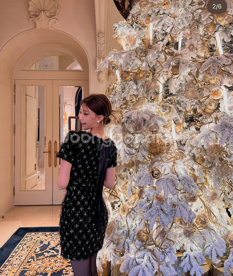 [하우스 오브 차] 백 리본 큐빅 원피스--0