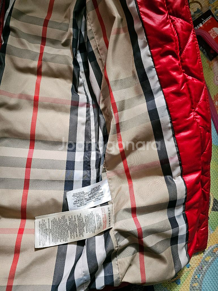 버버리 키즈 롱패딩--2