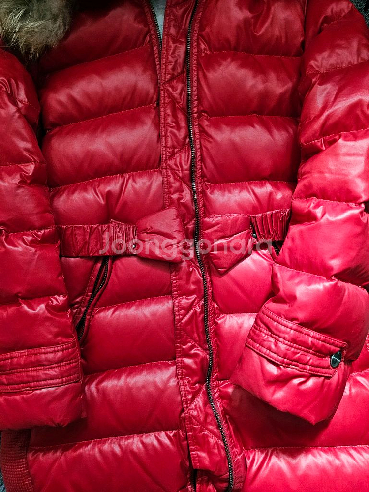 버버리 키즈 롱패딩--4