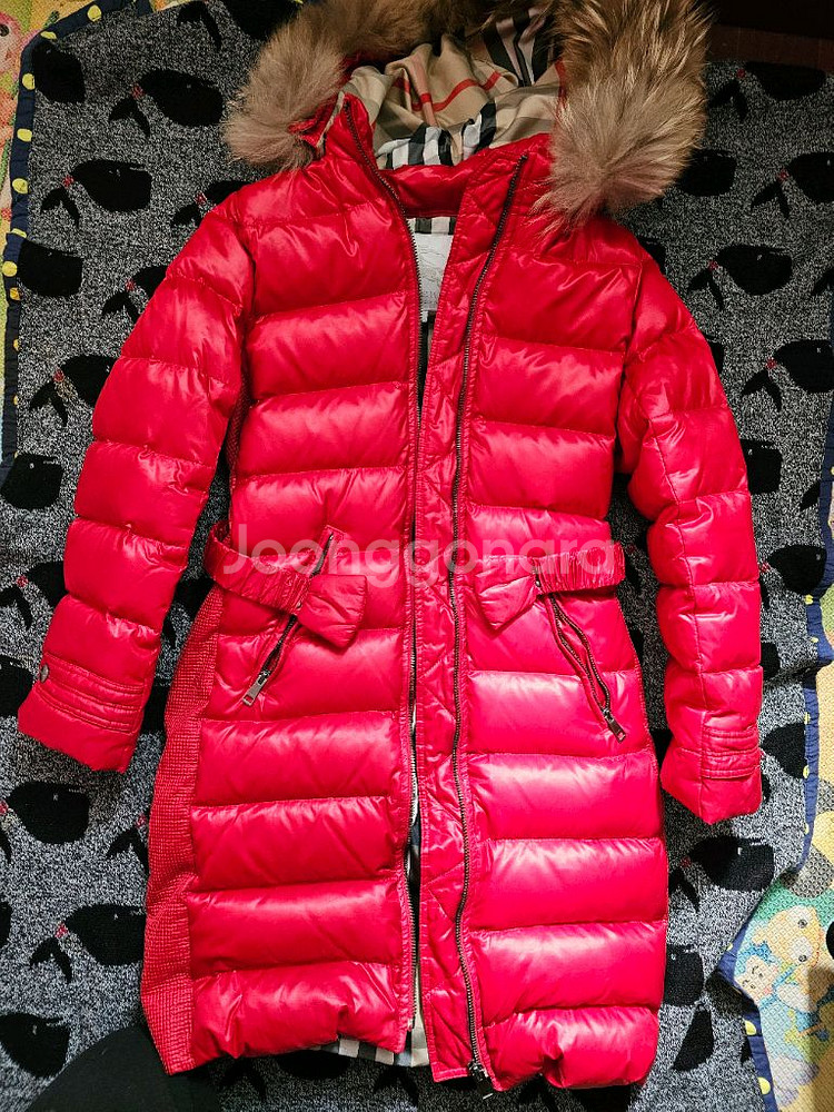 버버리 키즈 롱패딩--0