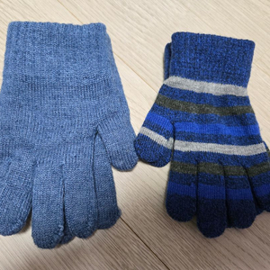 아동용 니트 장갑 2쌍