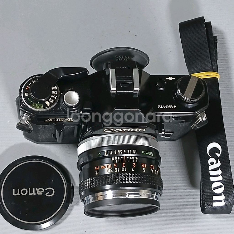 캐논 AE-1 필름카메라 + 50mm 렌즈 세트--1