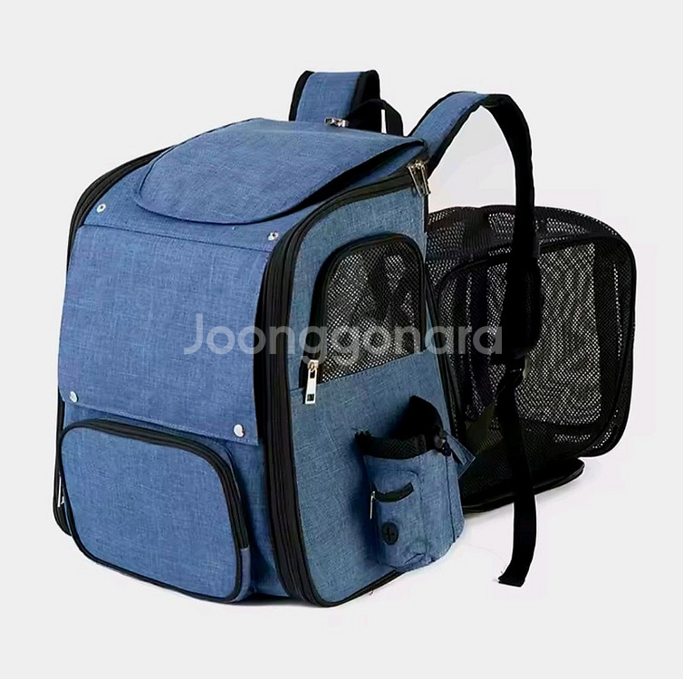 LDLC 강아지 확장형 이동가방(네이비)--1