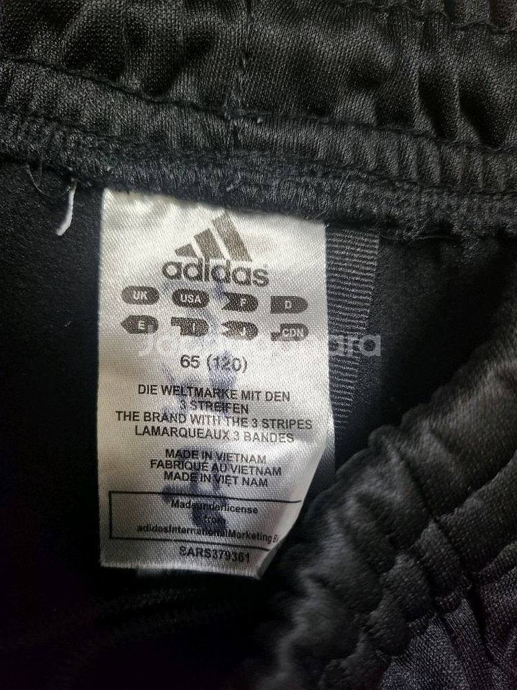 아디다스 키즈 트레이닝 팬츠 120 블랙--2