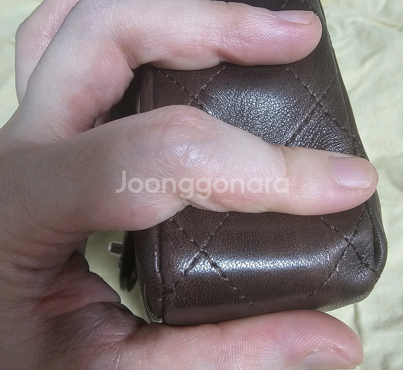 샤넬 클래식 딥브라운--5