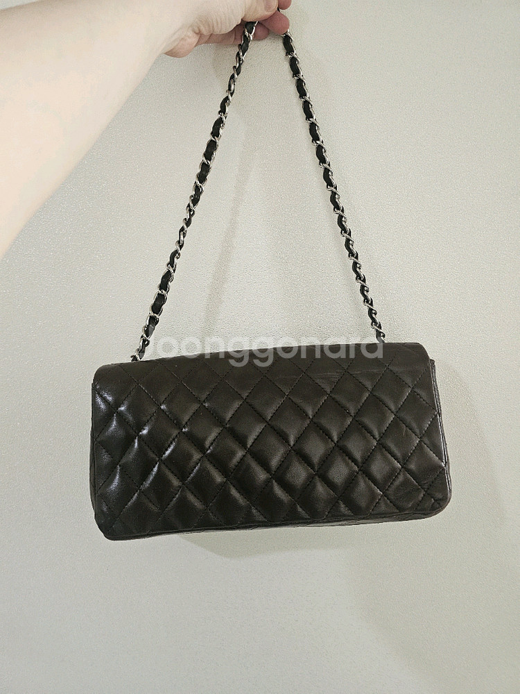 샤넬 클래식 딥브라운--3