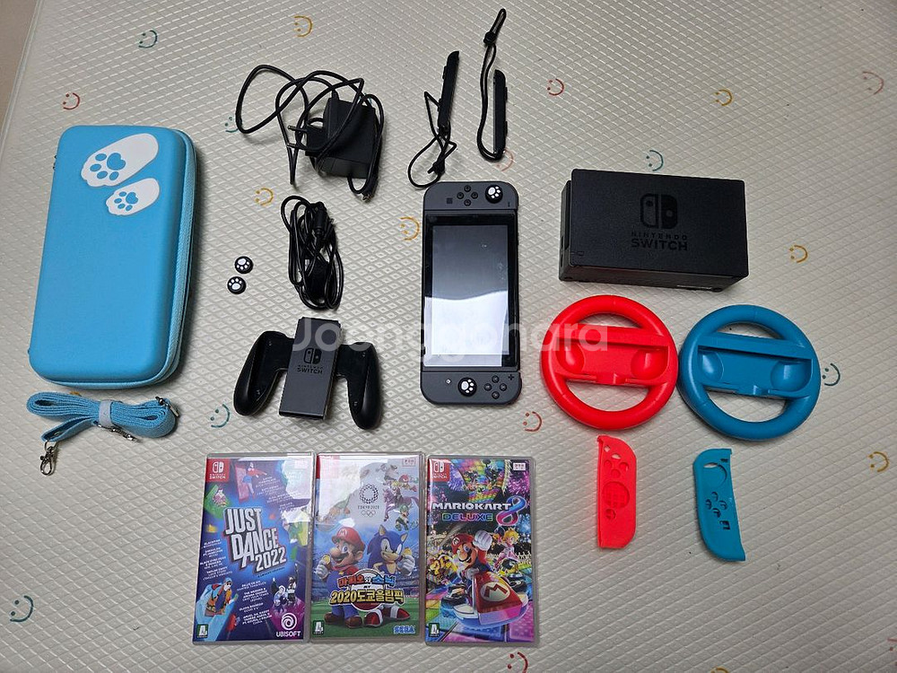 닌텐도 스위치 본체 + 게임 3종 세트--0