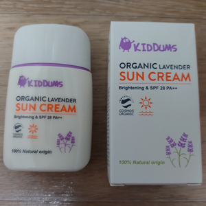 키덤스 유기농 라벤더 선크림 50ml 썬크림 아기 유아 키즈 미백, 자외선 차단