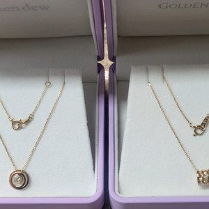 골든듀 아르쉐드모네 아리올레 18k 다이아 목걸이