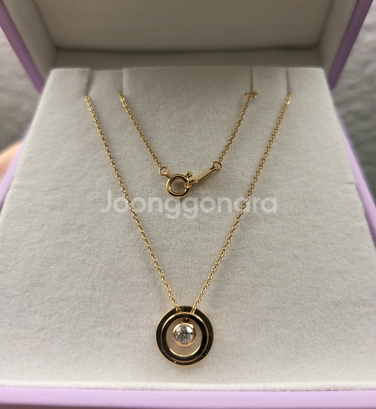 골든듀 아르쉐드모네 아리올레 18k 다이아 목걸이--2