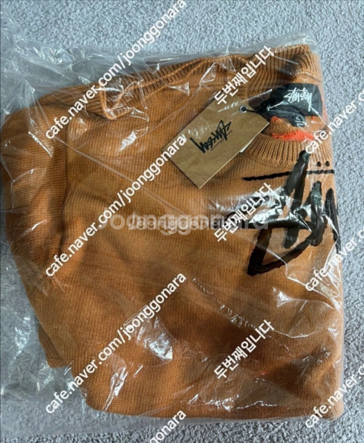 [XL] 스투시 라구나 스웨터 탄 미개봉--1