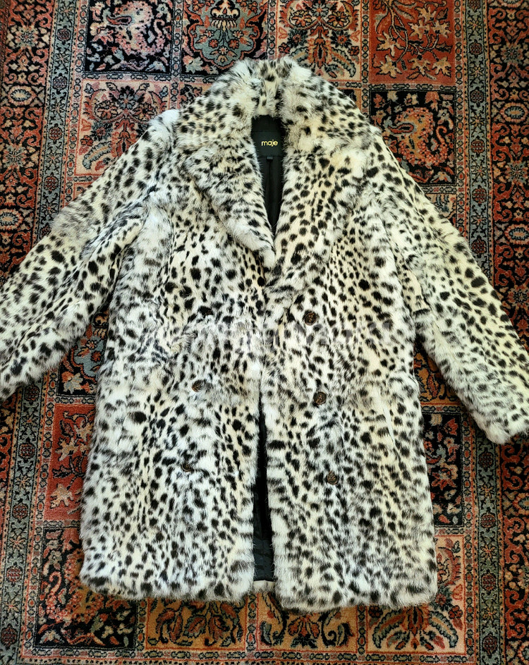 마쥬 레오파드 래빗 퍼 코트 도깨비 유인나님 착용--3