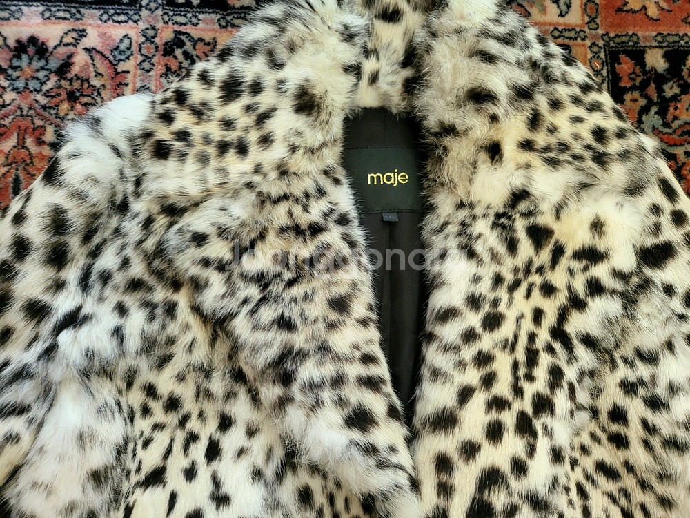 마쥬 레오파드 래빗 퍼 코트 도깨비 유인나님 착용--5