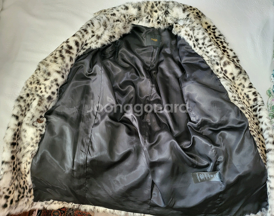 마쥬 레오파드 래빗 퍼 코트 도깨비 유인나님 착용--8