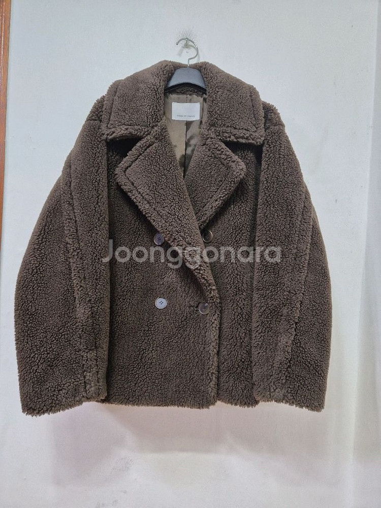 보브 루즈핏 퍼 더블 무스탕(프리)--1