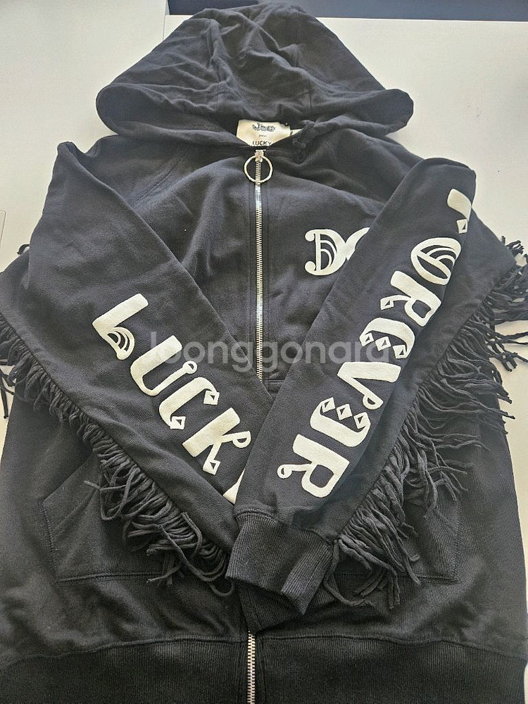 럭키슈에뜨 럭키슈에트 프린지 후드 집업--0