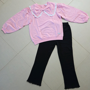 (새상품) 여아 키즈 카라 맨투맨 상하복세트150사이즈