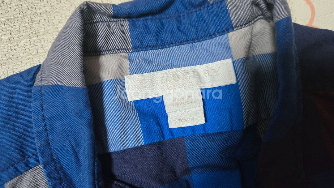 남아 체크 셔츠 2T--2