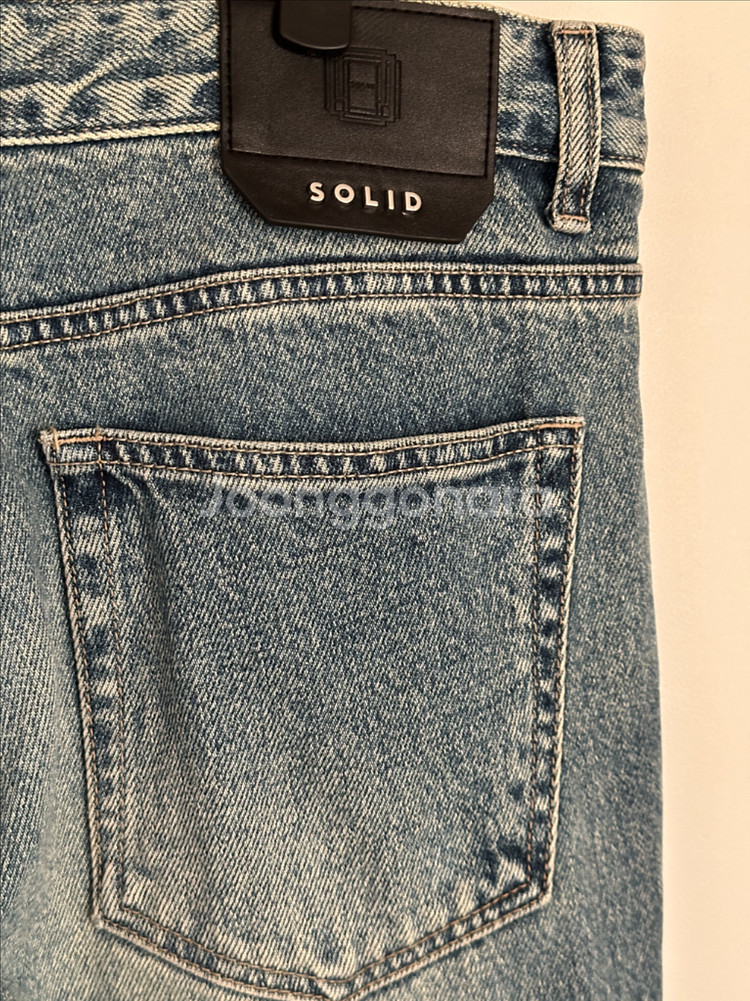 솔리드옴므 22s워싱데님 청바지 48--0