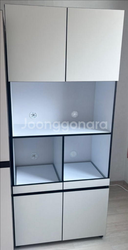 새상품 E0 친환경등급 주방수납장 전자렌지대--0