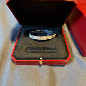 18k 천연다이아 풀파베 팔찌