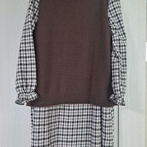 여아 체크 원피스 세트 19호