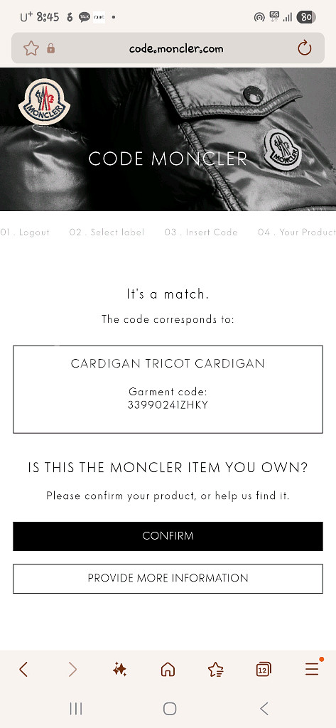 몽클레어 김현우 니트패딩 Black L Size--9