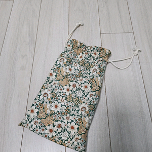 꽃무늬 주머니 (새상품)