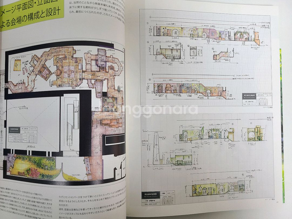 지브리 마루밑 아리에티 전시회 미술 아트북--2