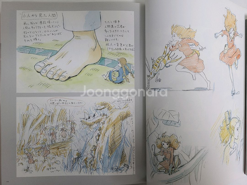 지브리 마루밑 아리에티 전시회 미술 아트북--8